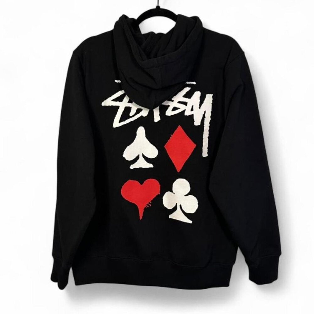 Stussy Full Deck 2 Hoodie in Black - Picture 6 of 6